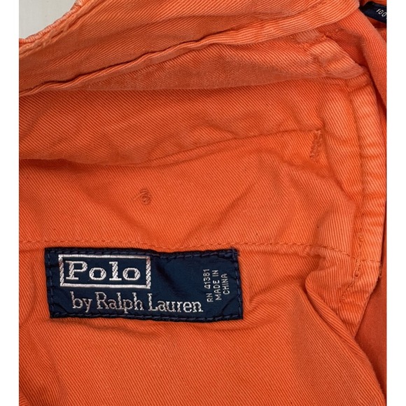 Polo Ralph Lauren‎ Loose Chino Shorts Men 30 X 9 Orange PRL Cotton Garment Dyed - Picture 9 of 10